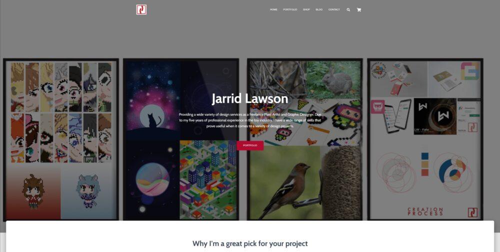 Site preview as an image for the Homepage