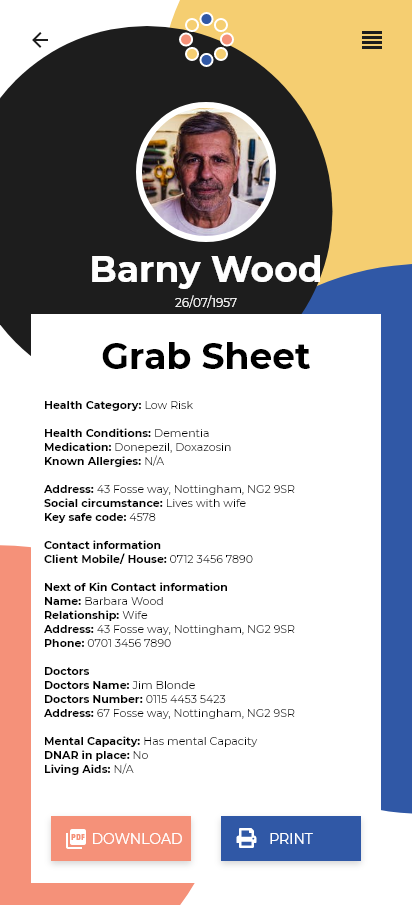 Grab Sheet