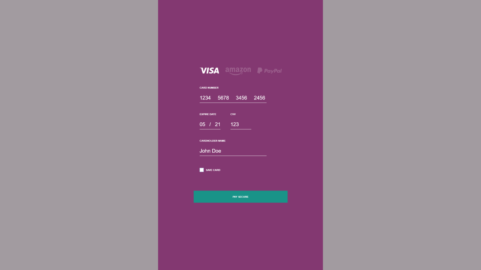 Pay Screen - 1366px